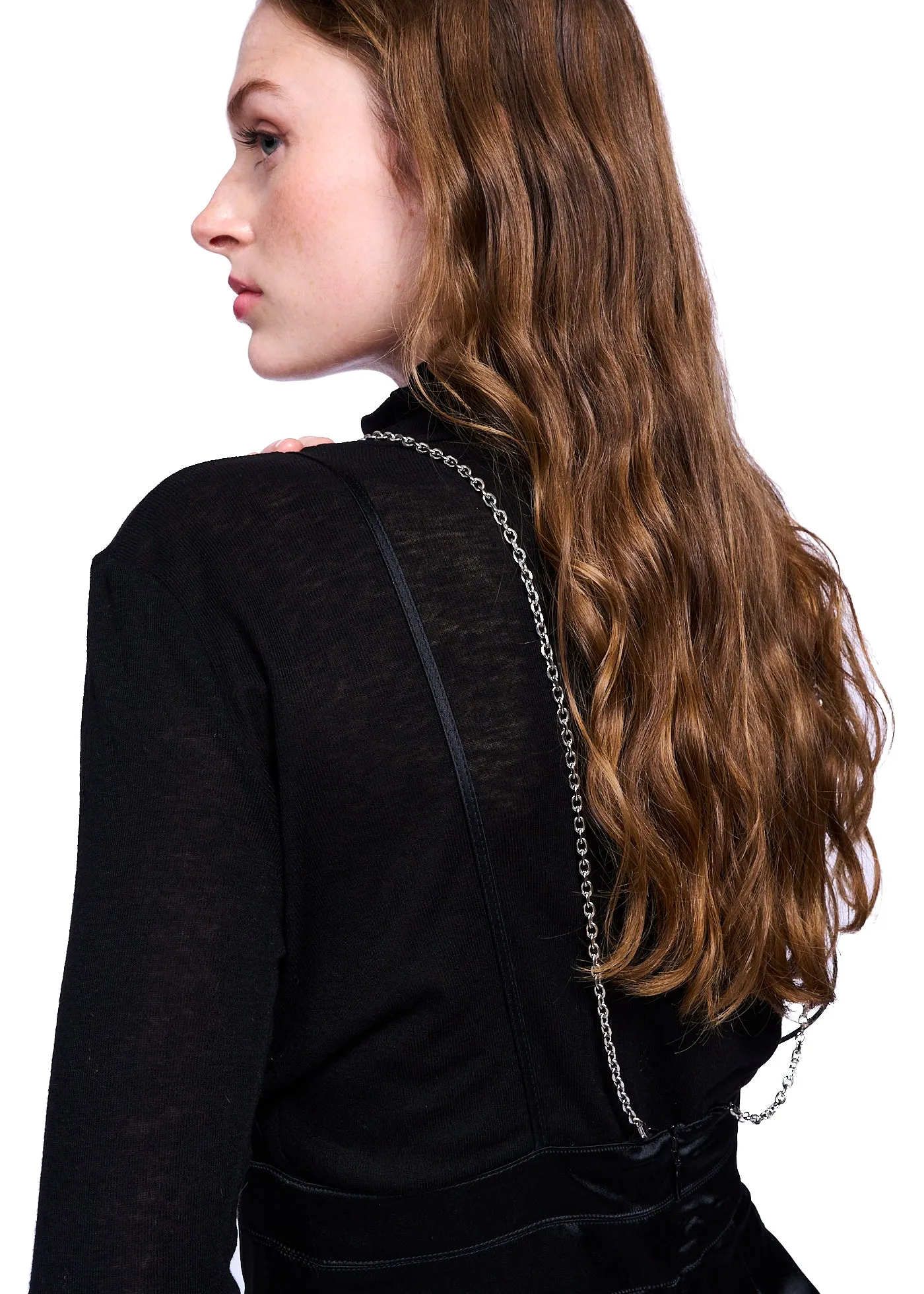 VIAVIA 100% Silk Playsuit with Chain Strap