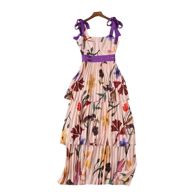 Women's Summer Casual Sleeveless High-Waist Dress