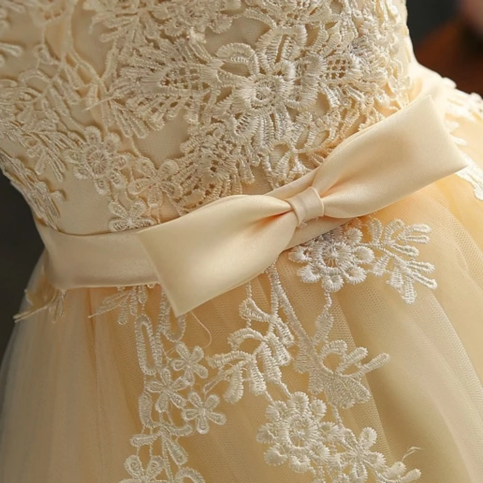 Women's Summer Sleeveless Lace Dress With Ruffles
